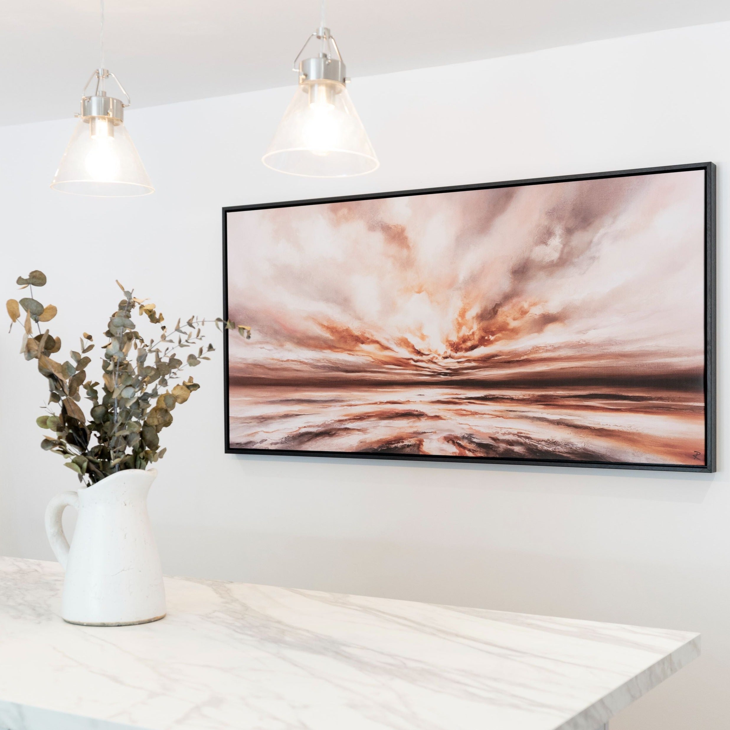 Dawn Light Panoramic Framed Printed Canvas - Mala Art Co.