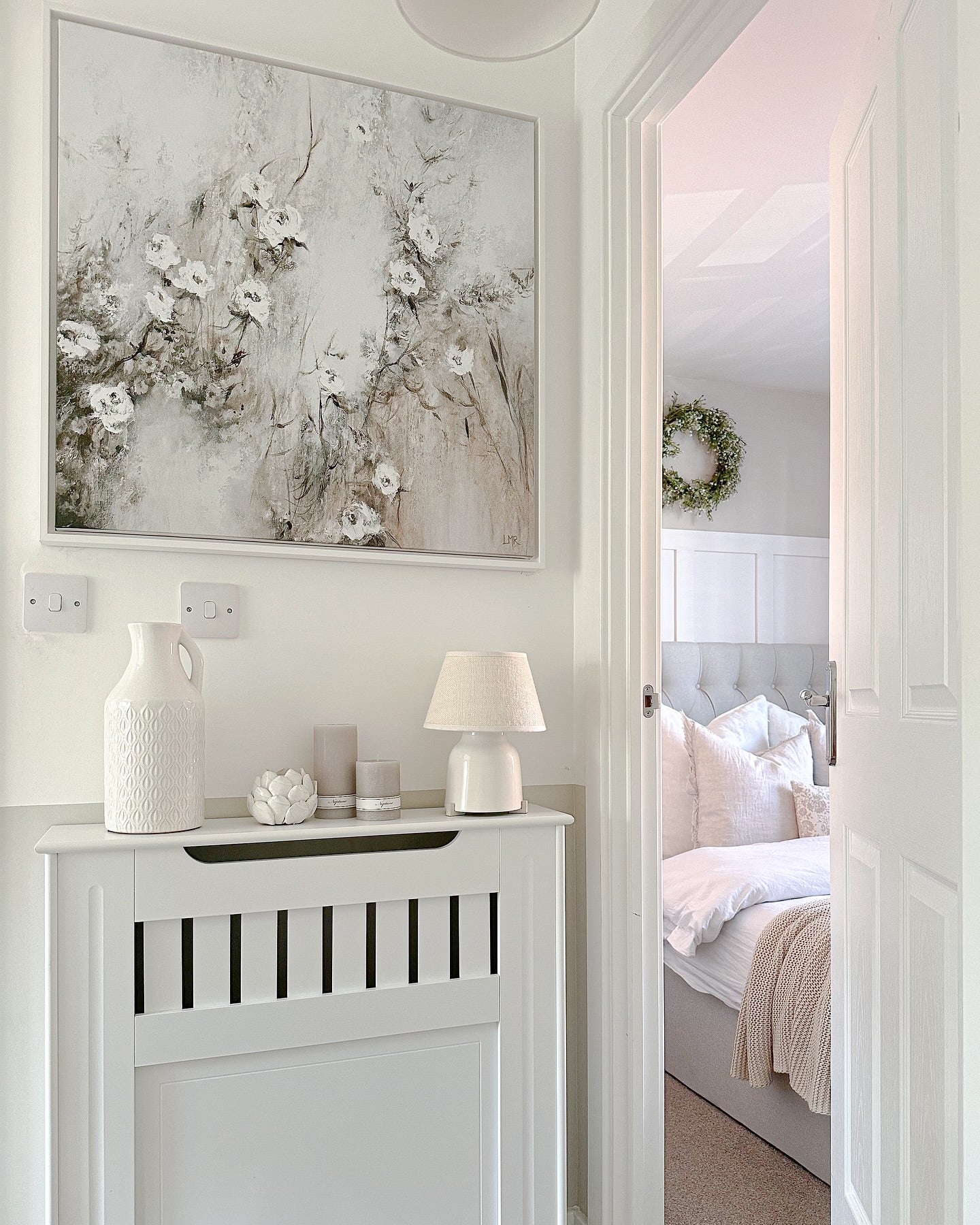 Wild Blooms Square Framed Printed Canvas - Mala Art Co.