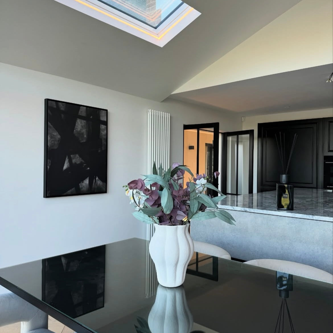 Noir I Portrait Framed Printed Canvas - Mala Art Co.