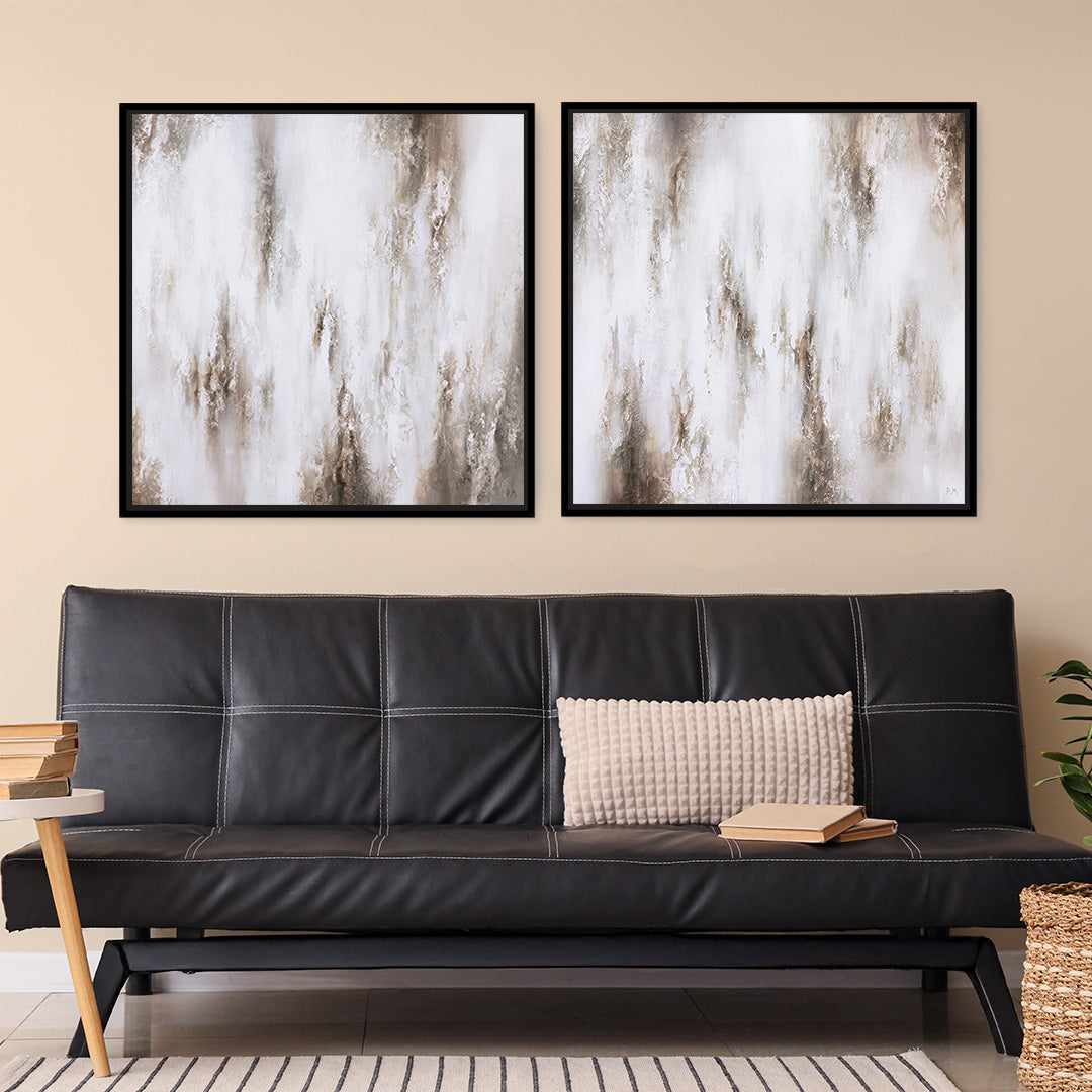 Nola Square Framed Canvas Set of 2