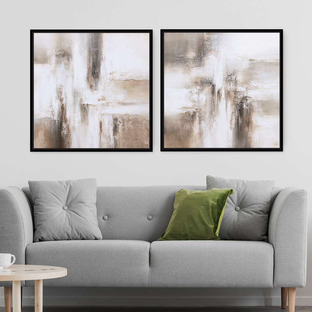 Mimi Square Framed Canvas Set of 2