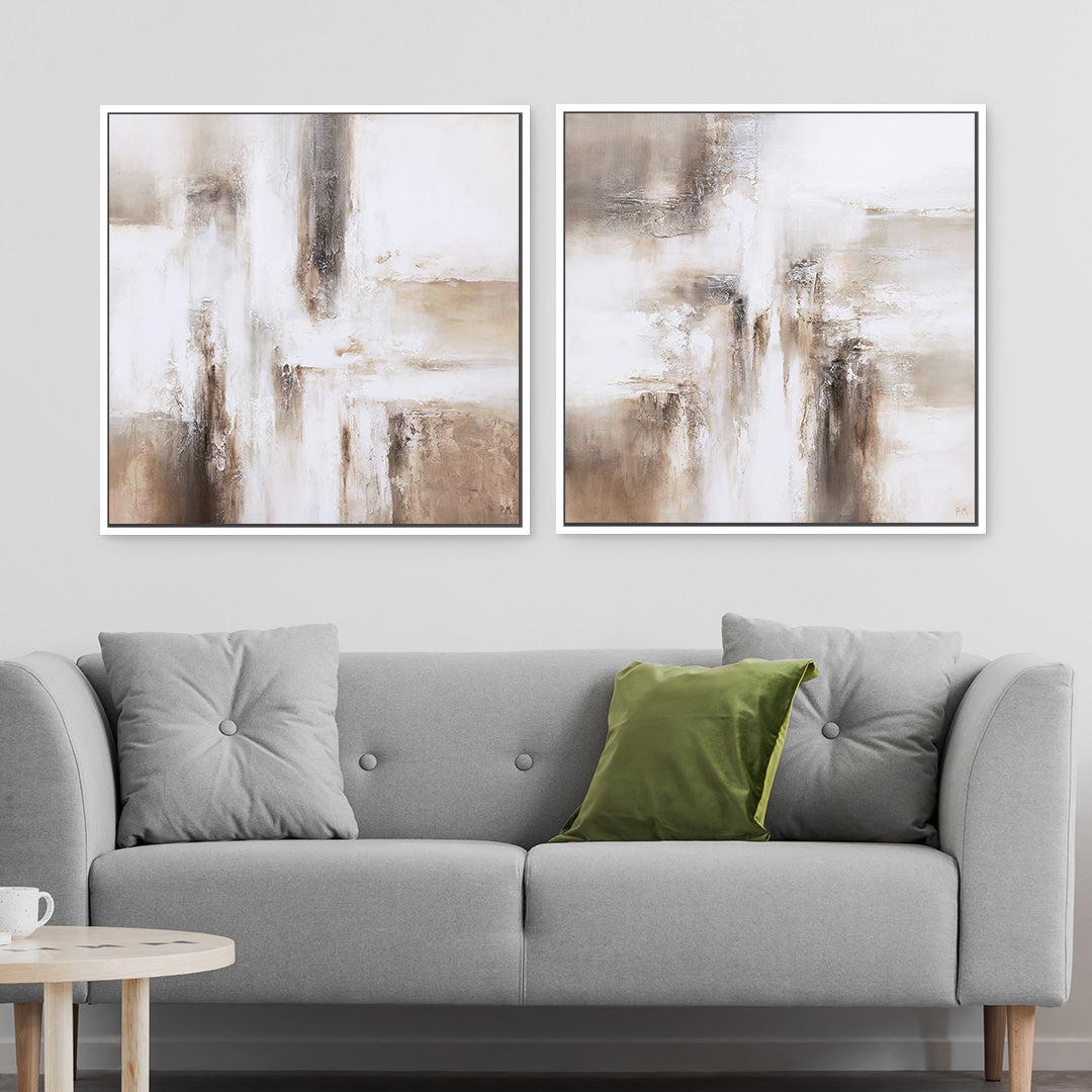 Mimi Square Framed Canvas Set of 2
