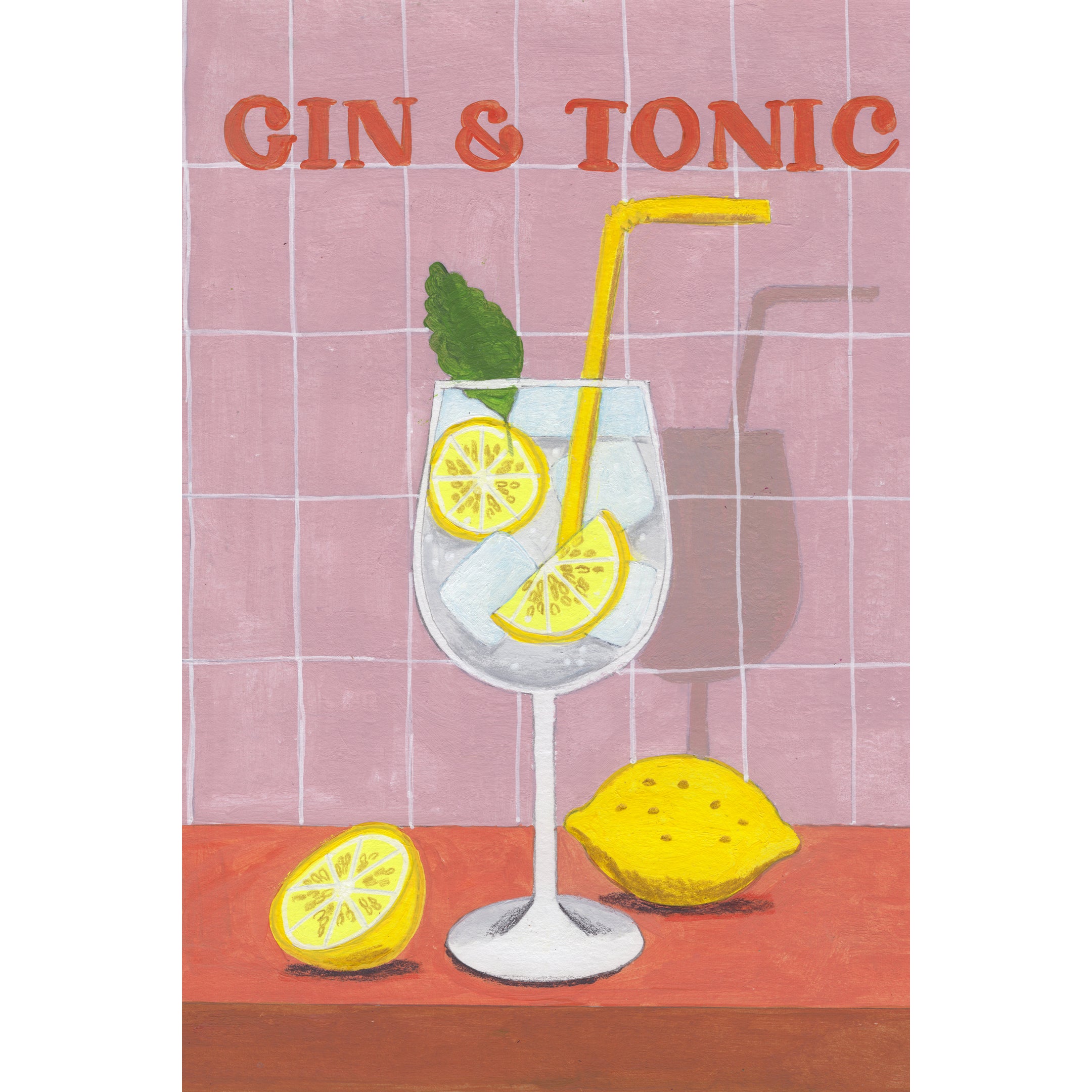 Gin and Tonic Cocktail Print