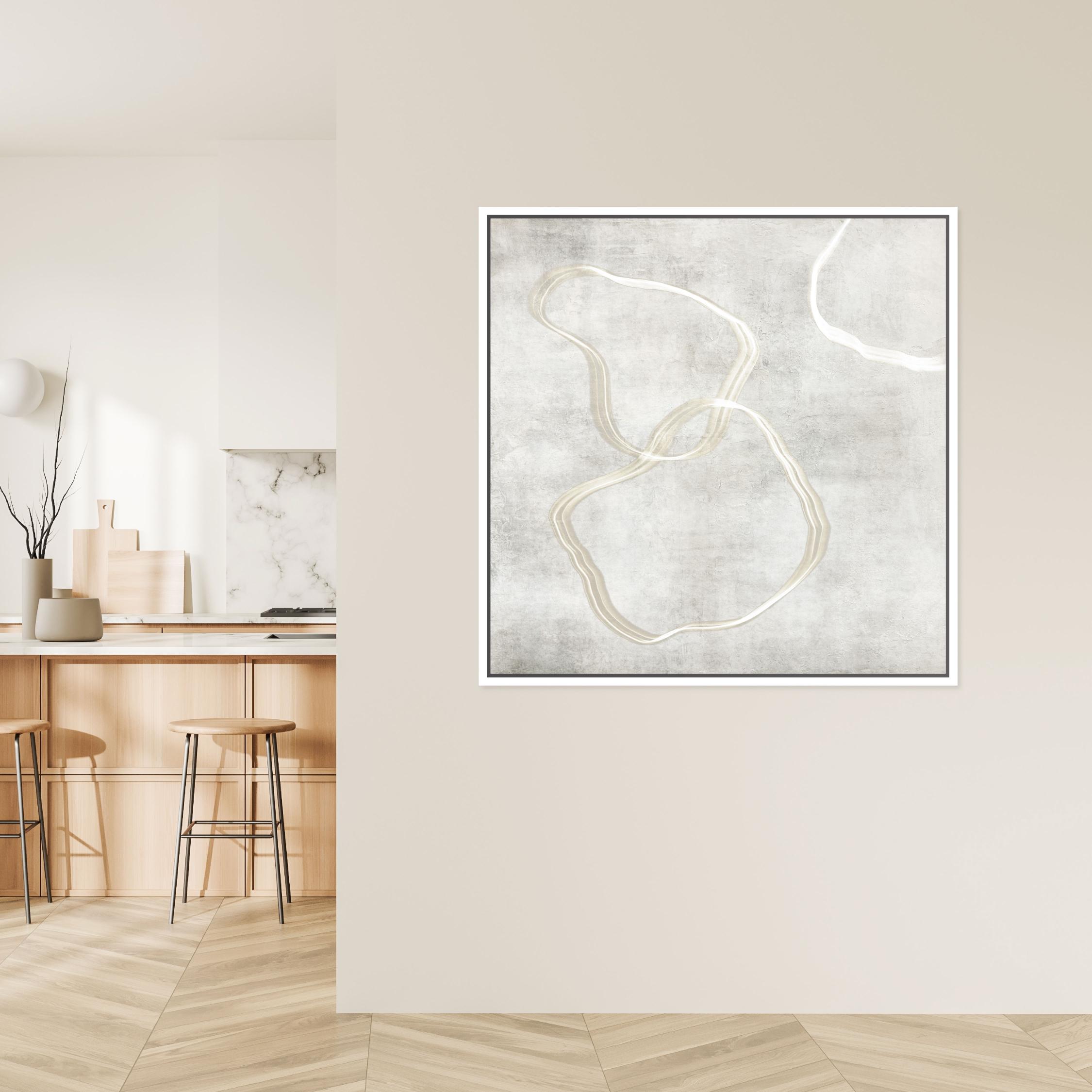 Stylo III Square Framed Printed Canvas - Mala Art Co.