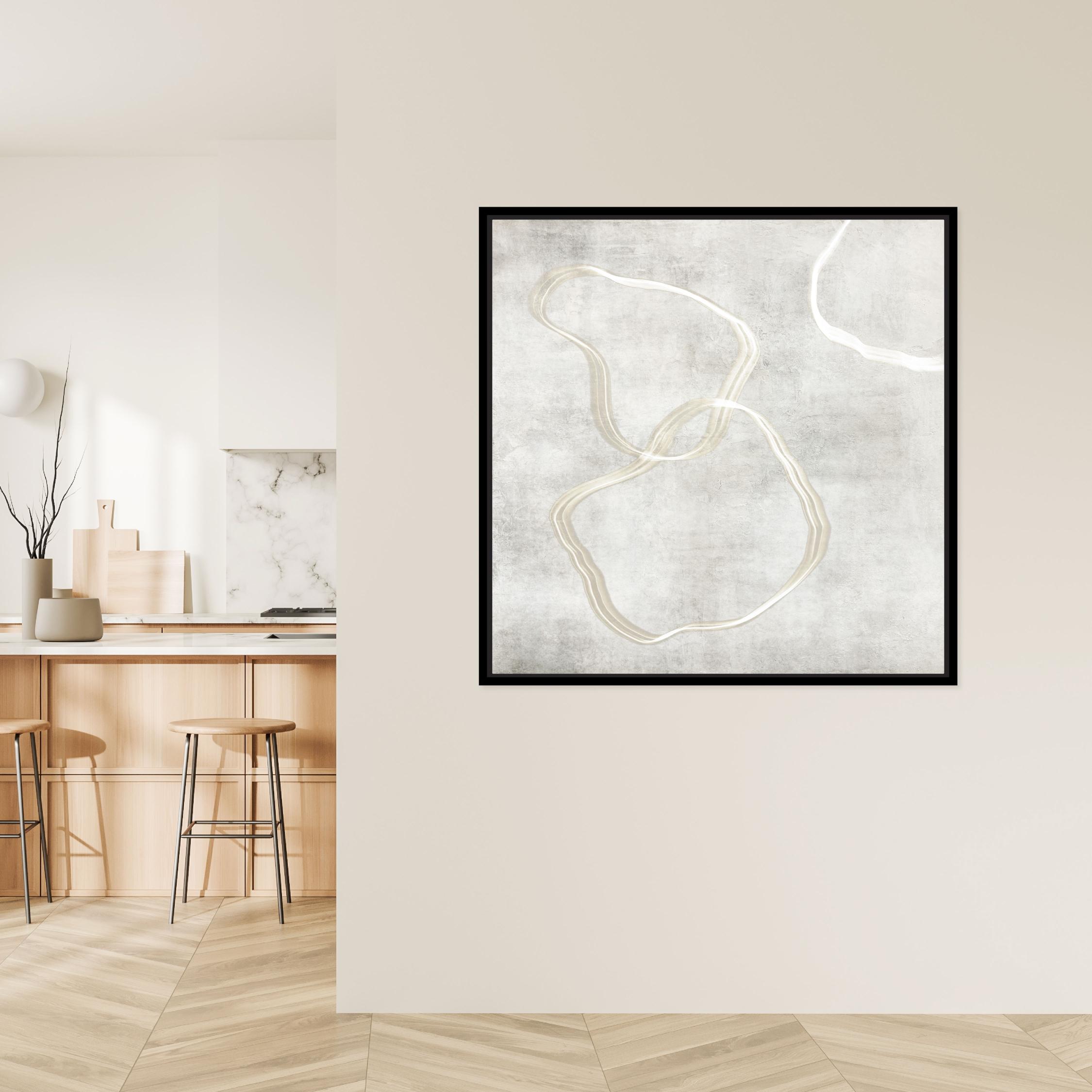 Stylo III Square Framed Printed Canvas - Mala Art Co.