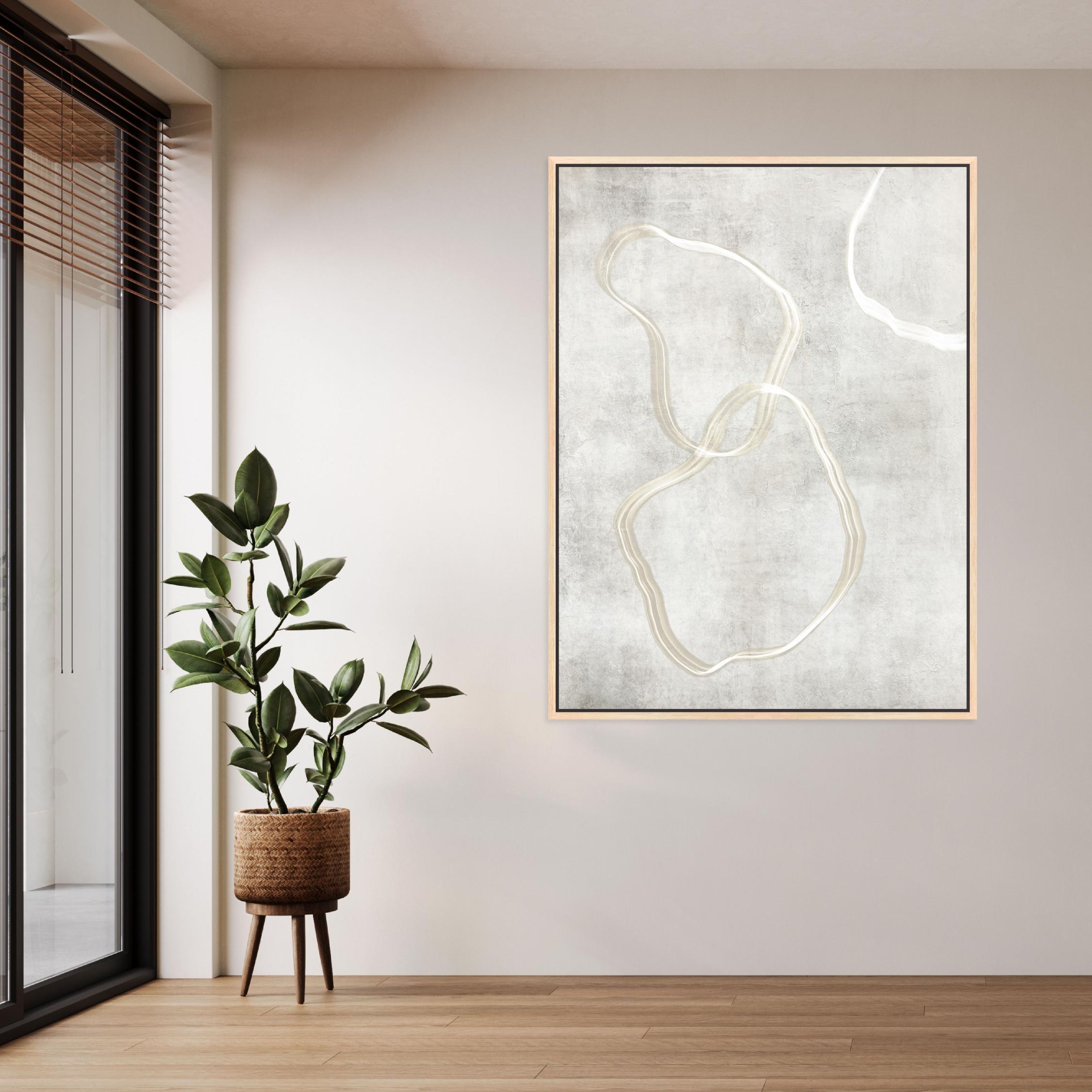 Stylo III Portrait Framed Printed Canvas - Mala Art Co.