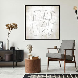 Fina I Square Framed Printed Canvas - Mala Art Co.