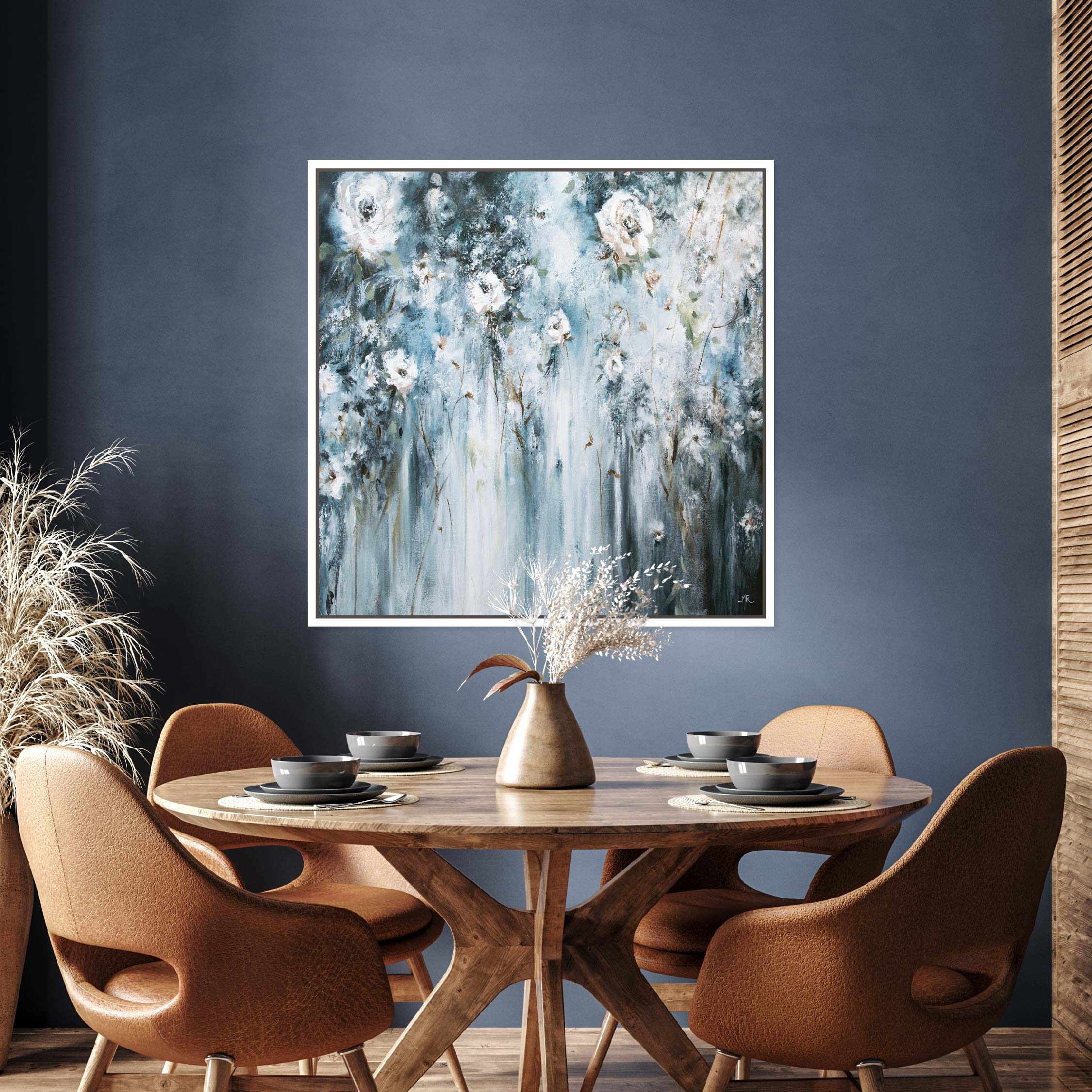 Admiration Square Framed Printed Canvas - Mala Art Co.