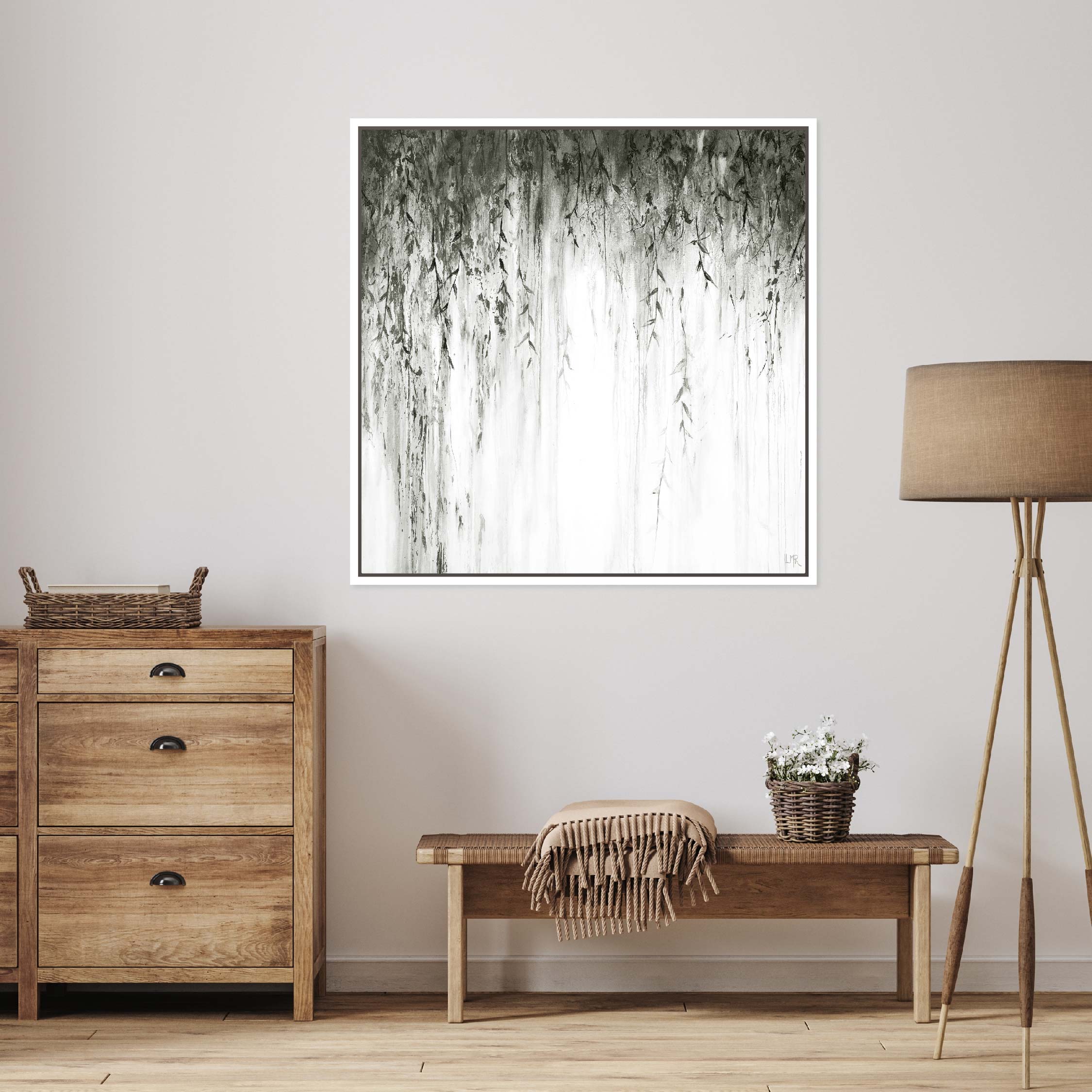 Eden Square Framed Printed Canvas - Mala Art Co.