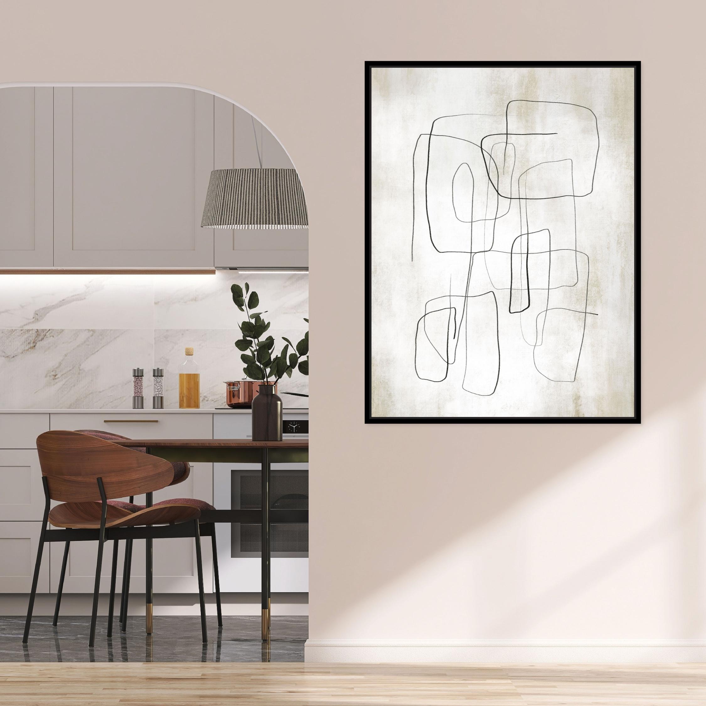 Fina II Portrait Framed Printed Canvas - Mala Art Co.