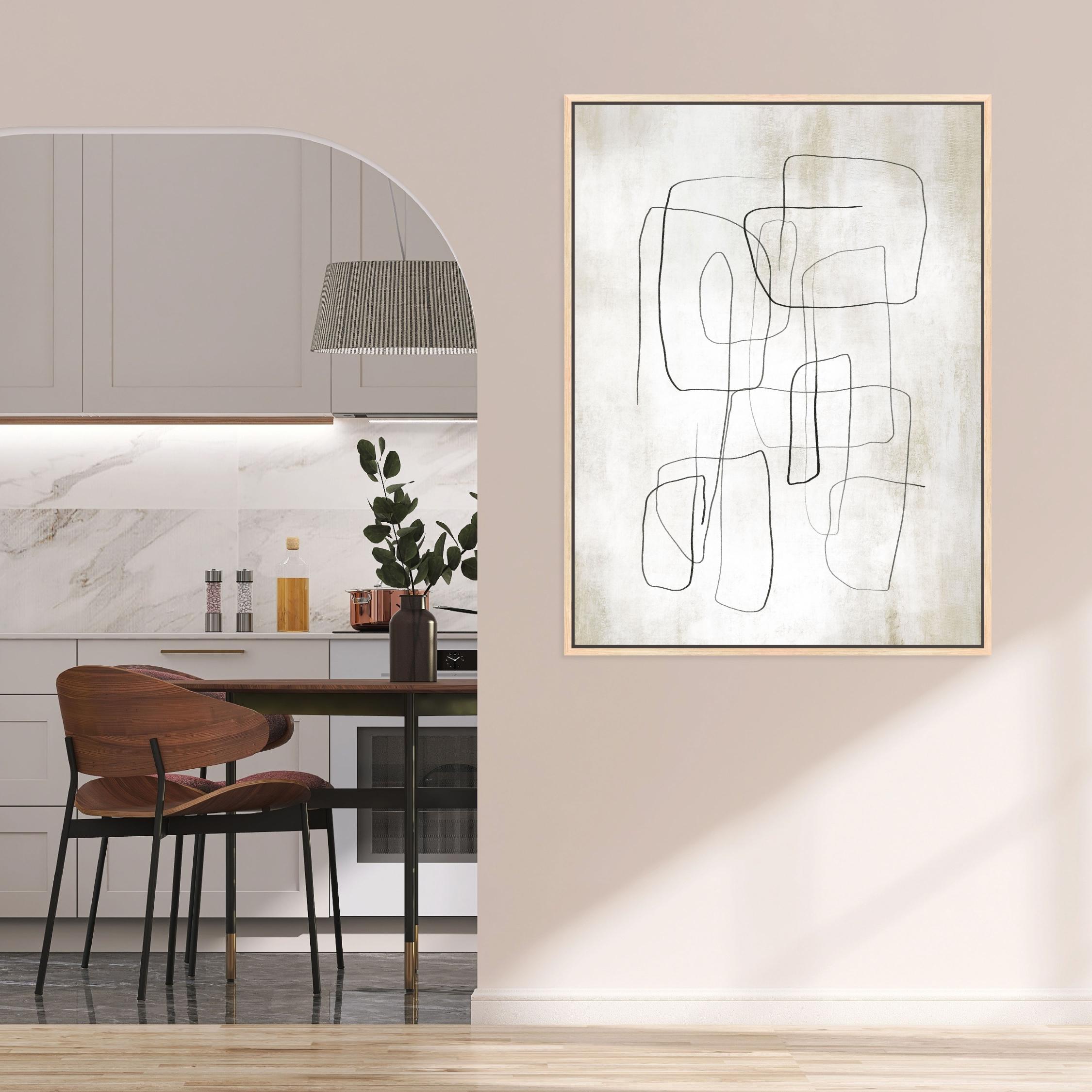 Fina II Portrait Framed Printed Canvas - Mala Art Co.