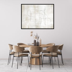 Flow Landscape Framed Printed Canvas - Mala Art Co.
