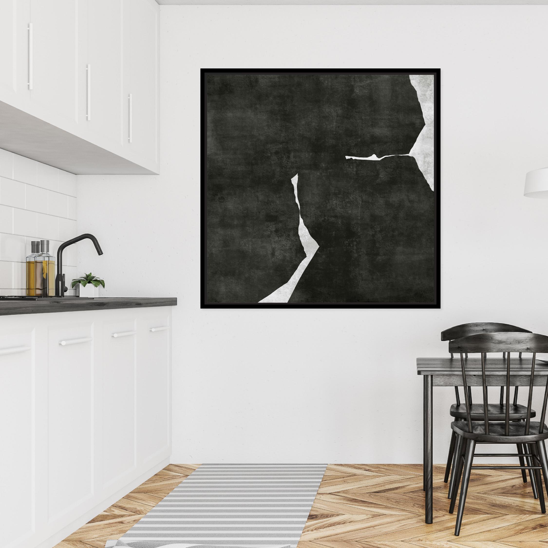 Nero III Square Framed Printed Canvas - Mala Art Co.