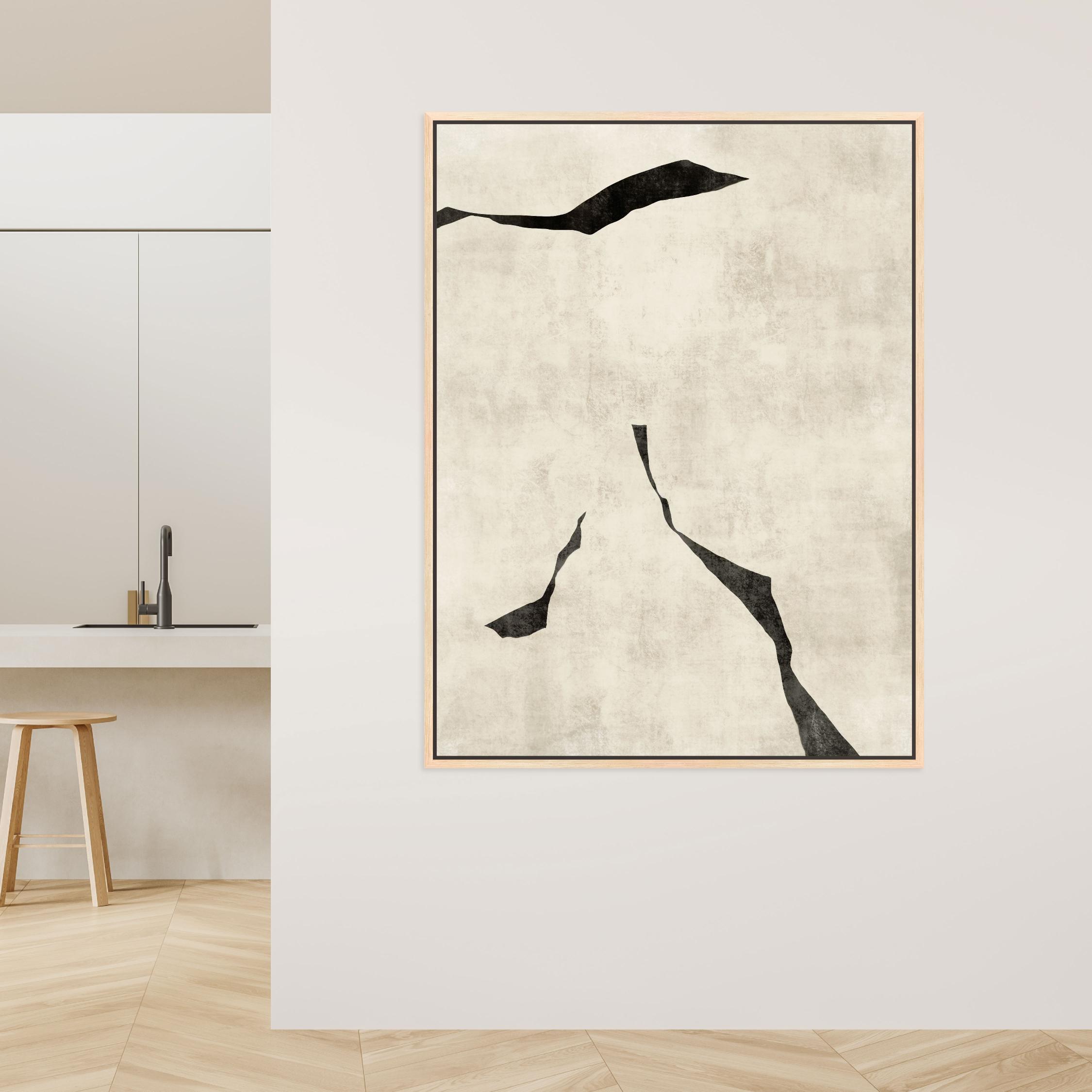 Oslo I Portrait Framed Printed Canvas - Mala Art Co.