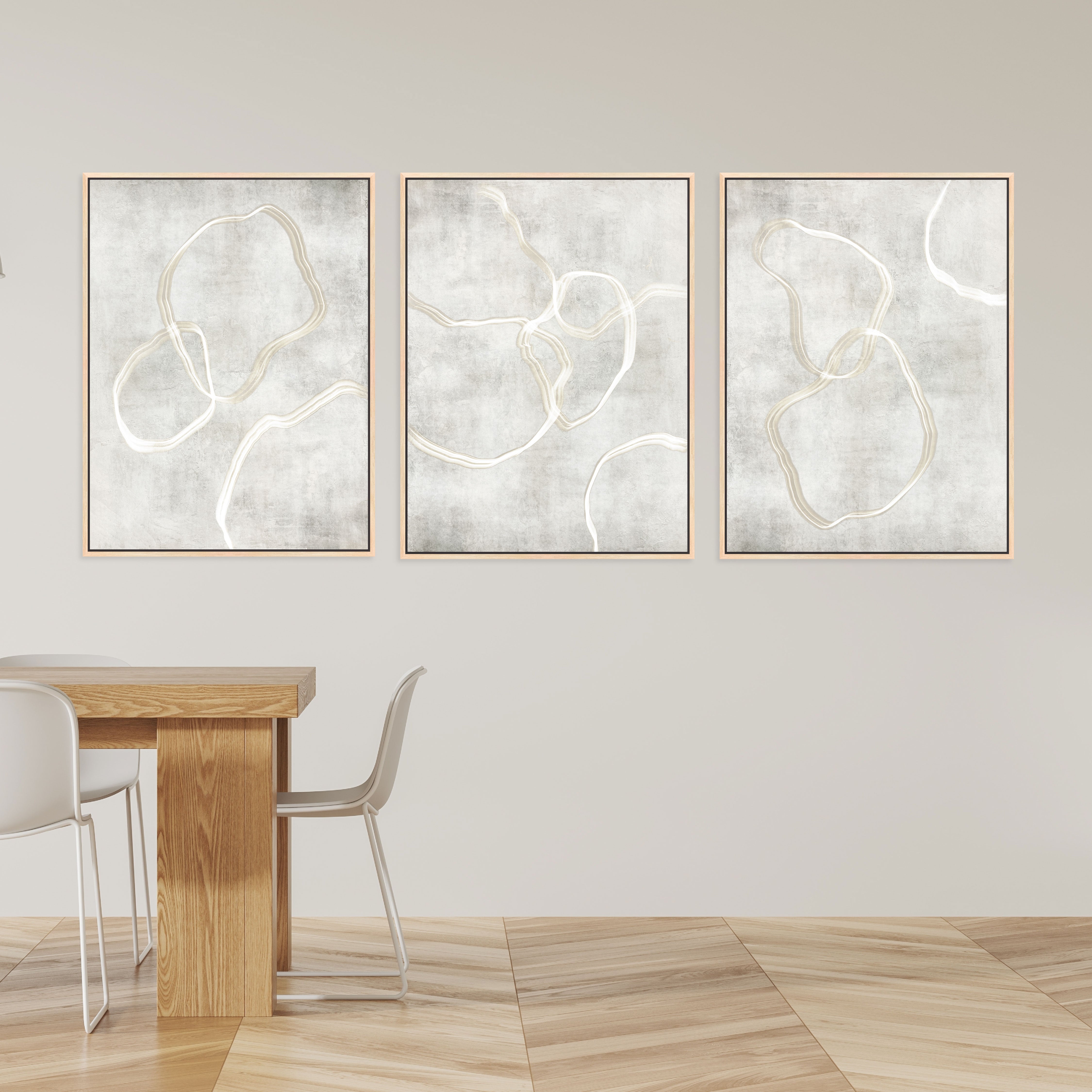 Stylo Portrait Framed Canvas Set of 3 - Mala Art Co.