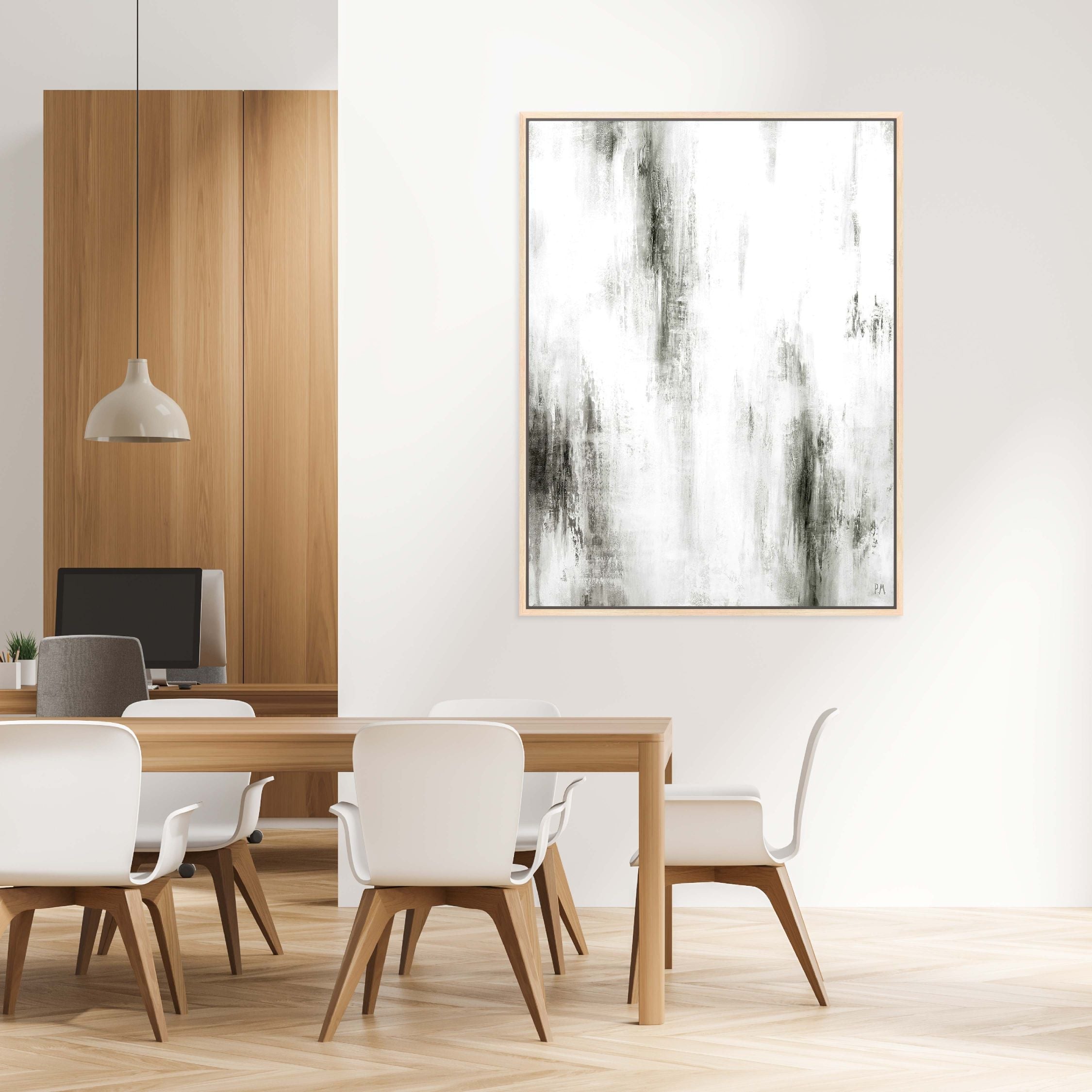 Manhattan I Portrait Framed Printed Canvas - Mala Art Co.