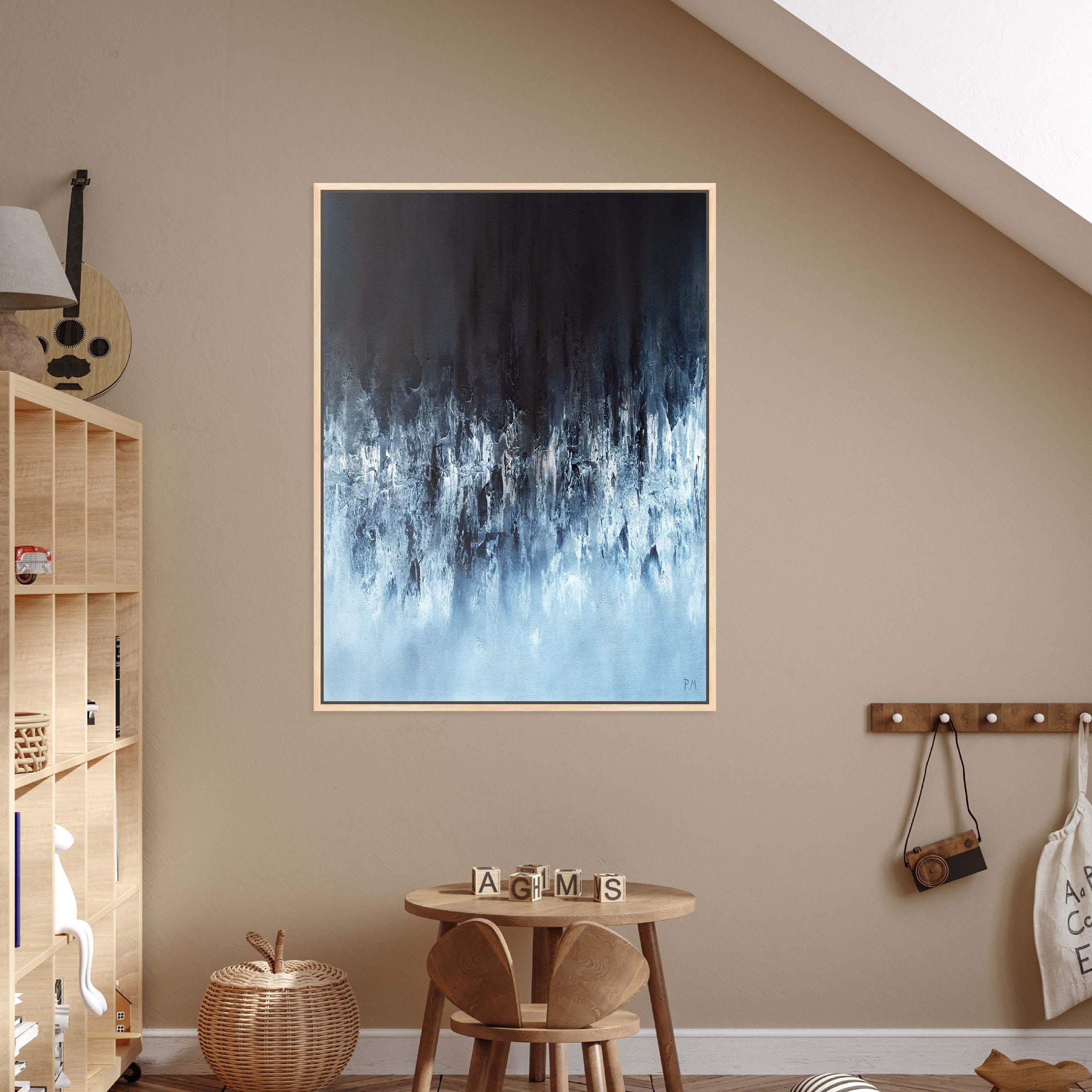 Pisces Portrait Framed Printed Canvas - Mala Art Co.