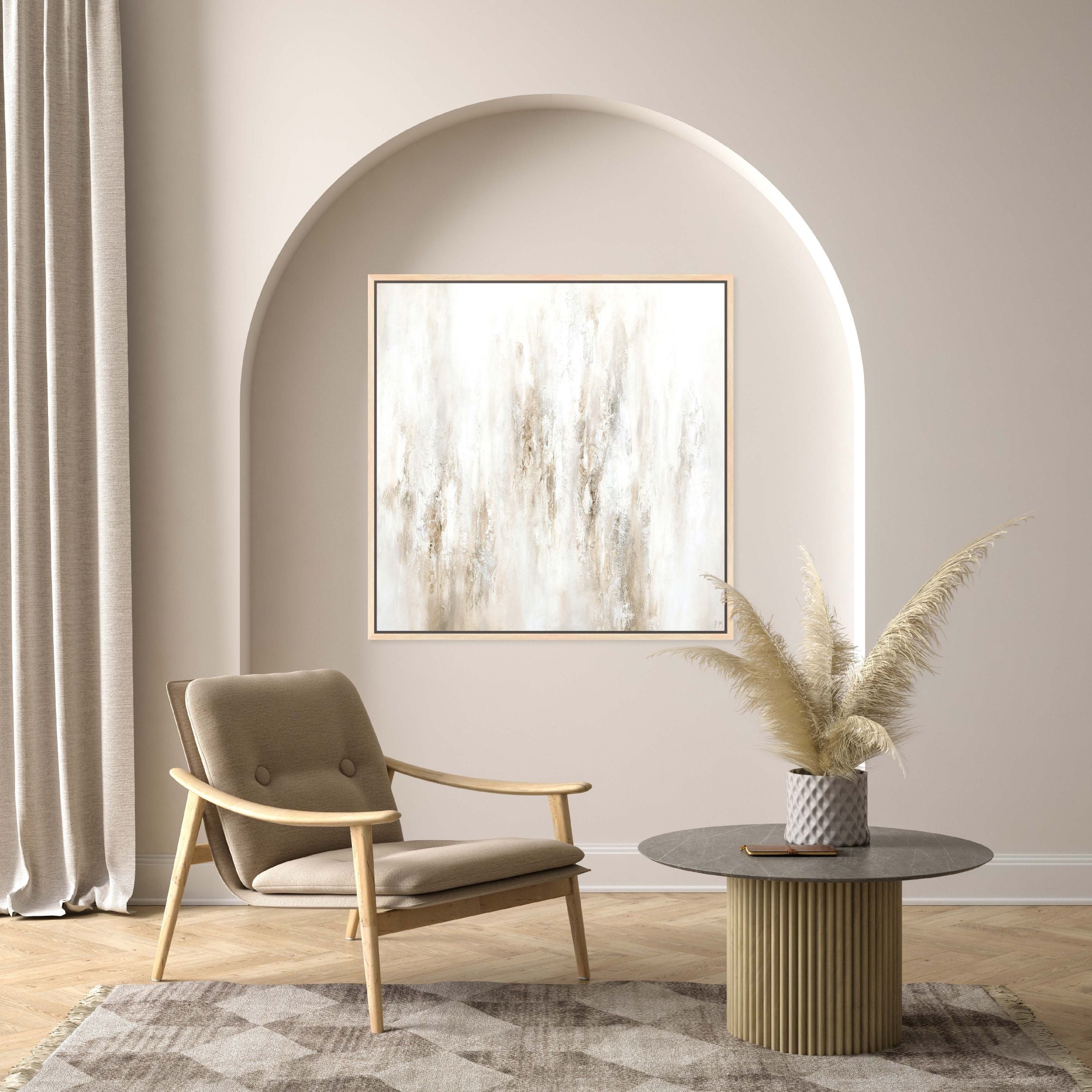 Forma Square Framed Printed Canvas - Mala Art Co.