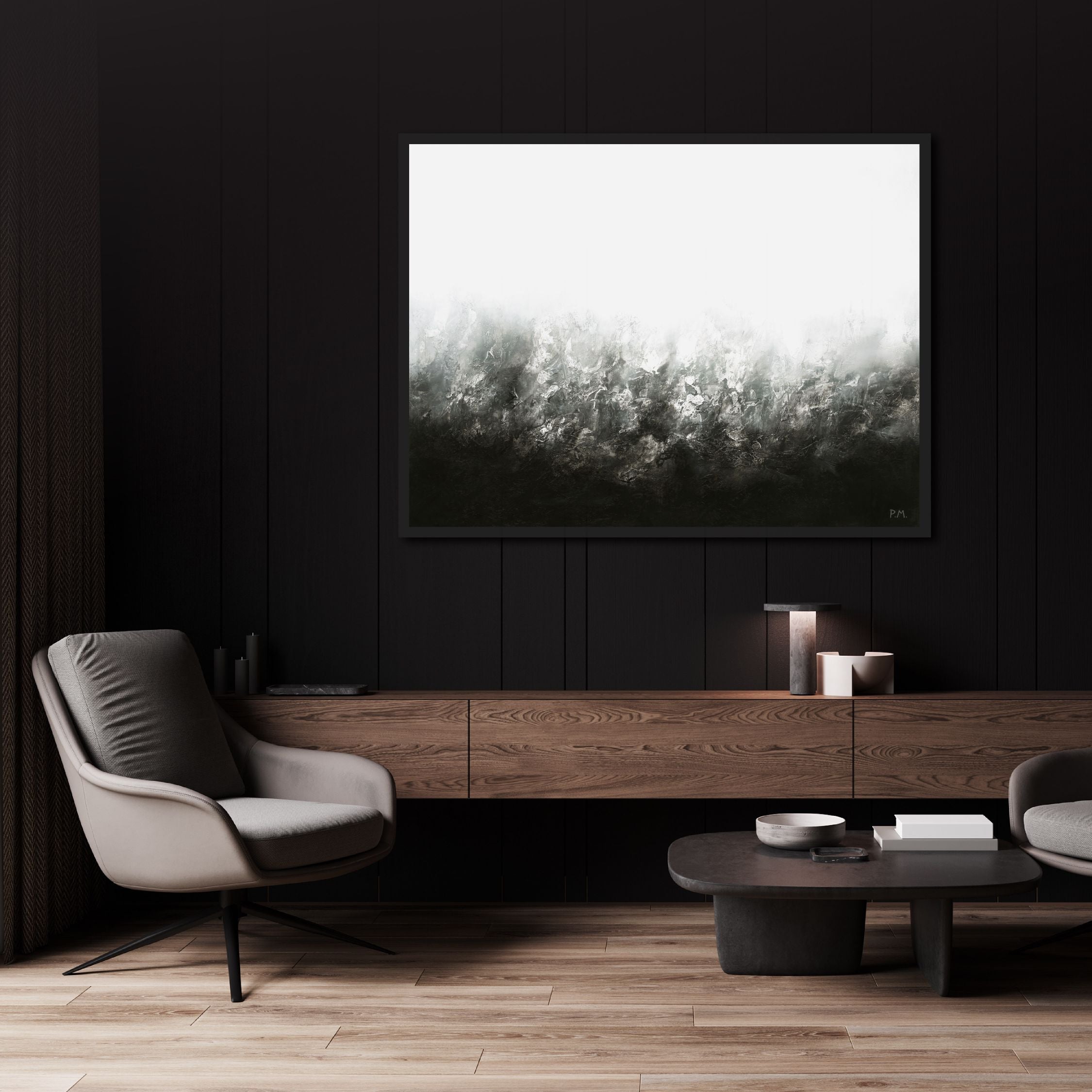 Transition Landscape Framed Printed Canvas - Mala Art Co.