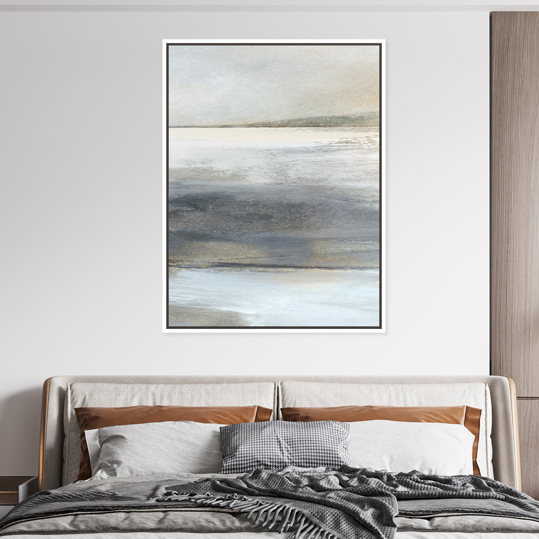 Land 1 Framed Printed Canvas
