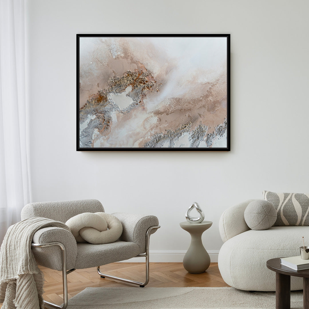 Encounter Framed Printed Canvas