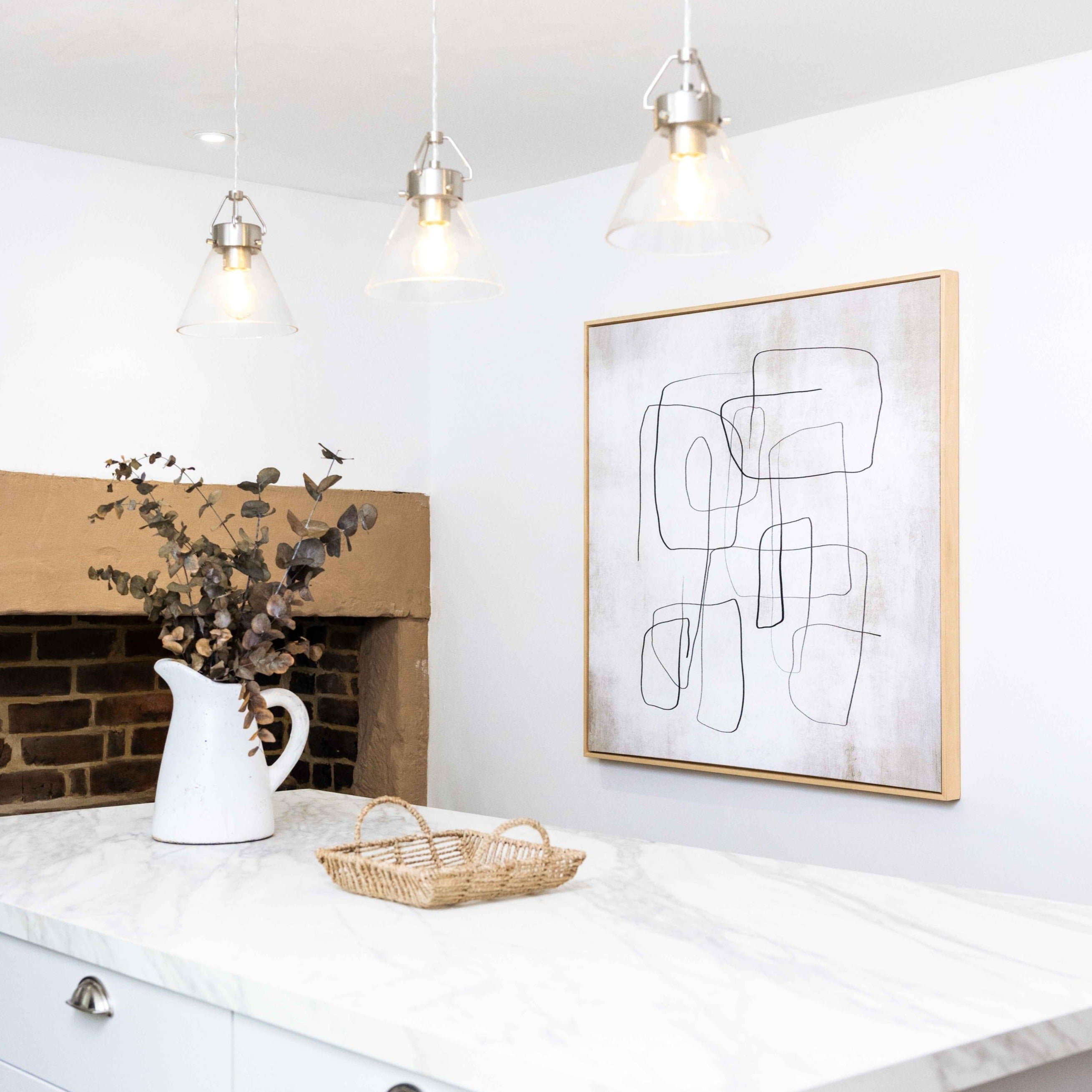 Fina II Square Framed Printed Canvas - Mala Art Co.