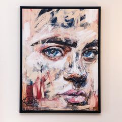 Something From Nothing Portrait Framed Printed Canvas - Mala Art Co.