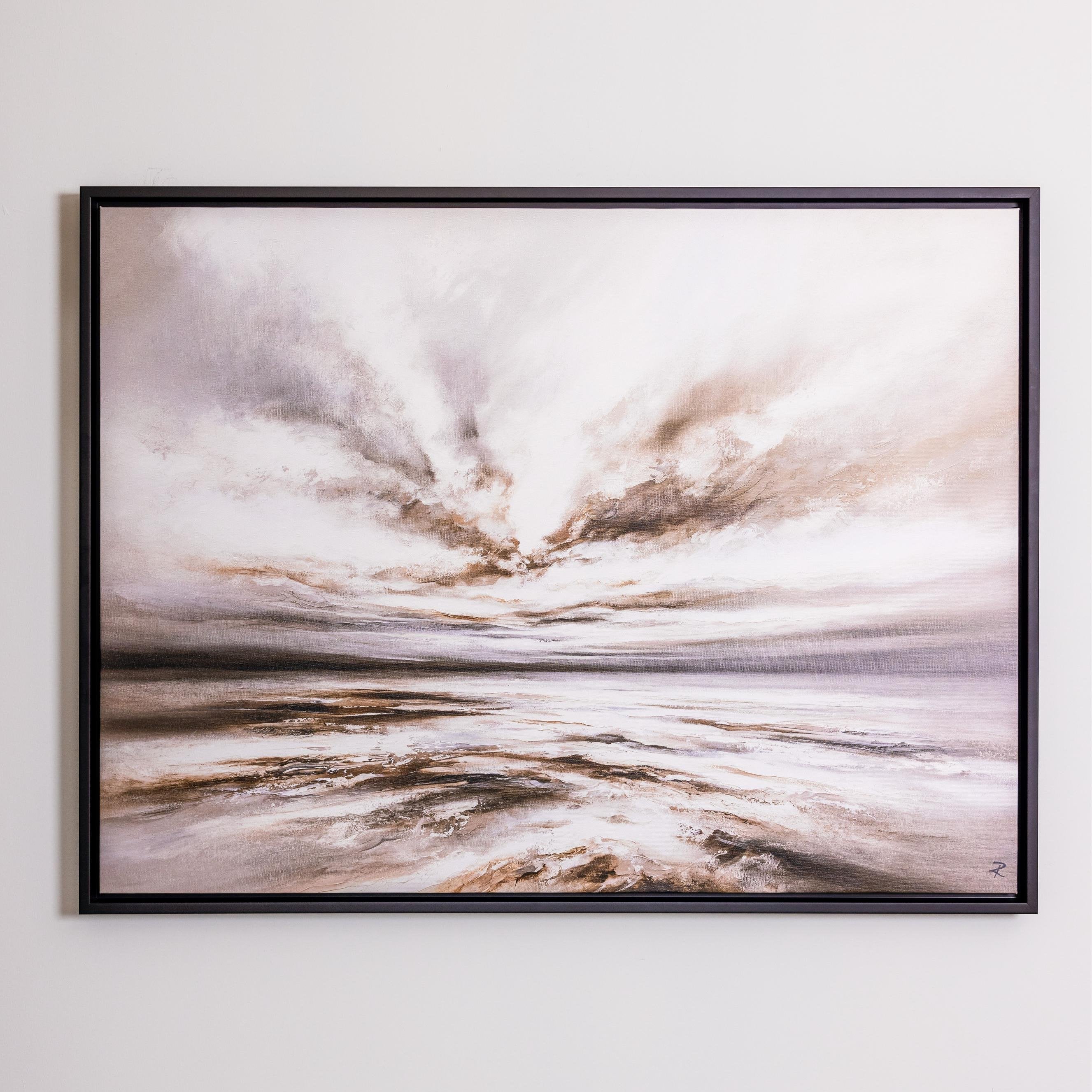 Drift Landscape Framed Printed Canvas - Mala Art Co.