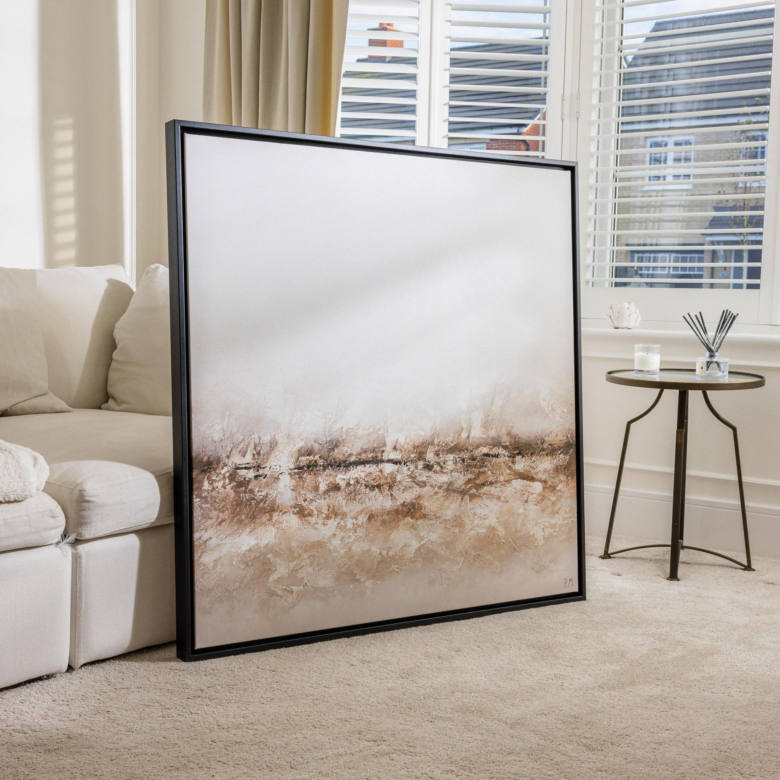 Terres Square Framed Printed Canvas - Mala Art Co.